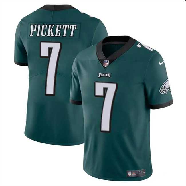 Men & Women & Youth Philadelphia Eagles #7 Kenny Pickett Green Vapor Untouchable Limited Stitched Jersey